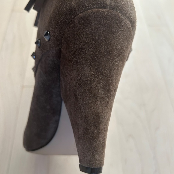 Fringe Suede Ankle Bootie - Picture 8 of 13